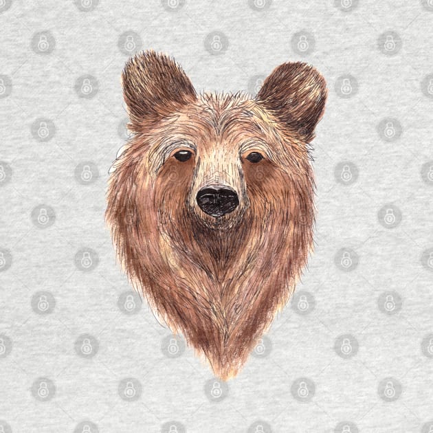 Hand Drawn Bear - color by jitkaegressy